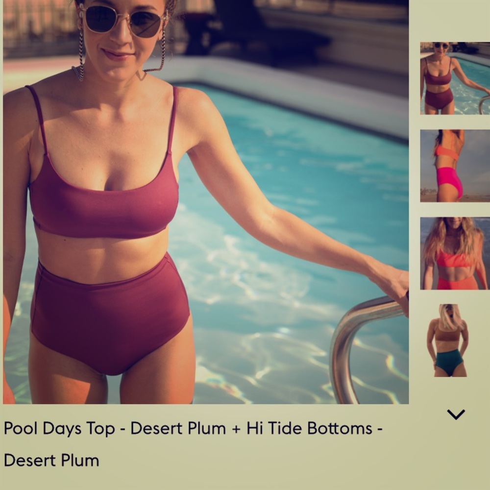Left on Friday/ Pool Days Top/ Desert Plum